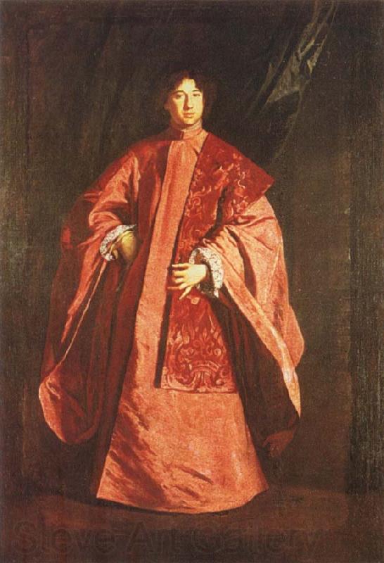 Sebastiano Bombelli Full-length portrait of Gerolamo Querini as Procurator of San Marco Norge oil painting art